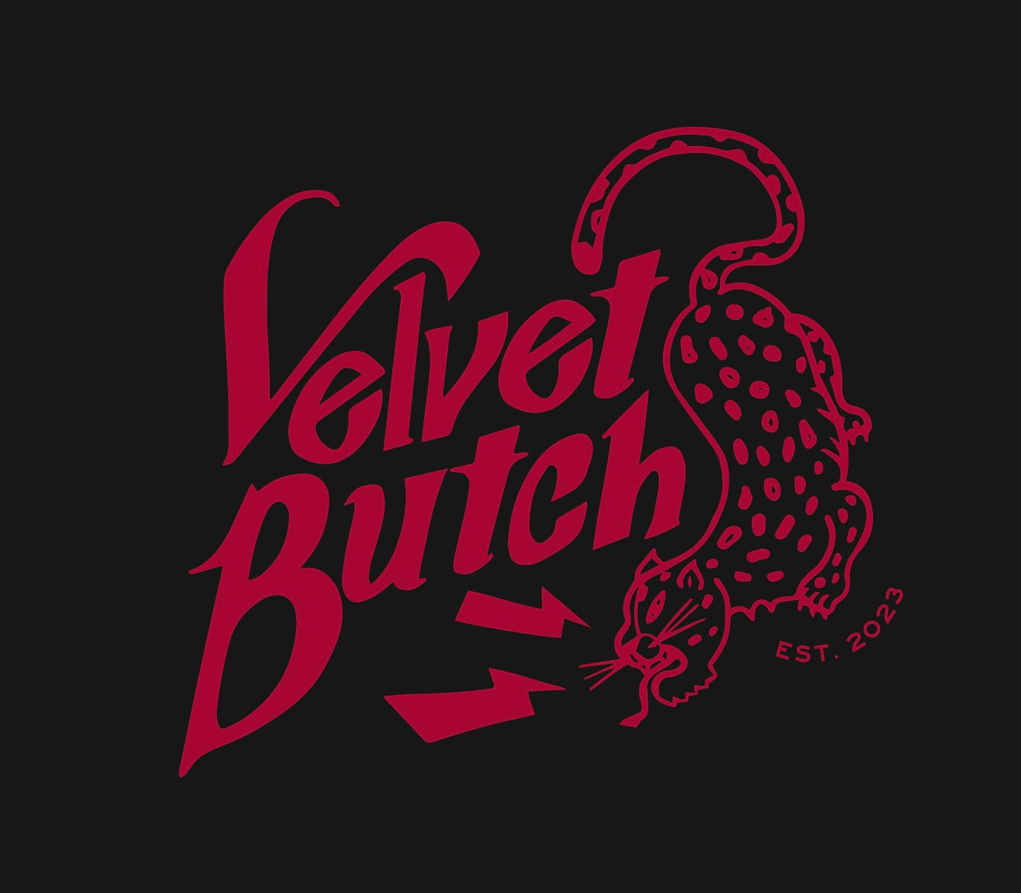 Velvet Butch Oversized Tote - Black & Bold (with Free Bandana)