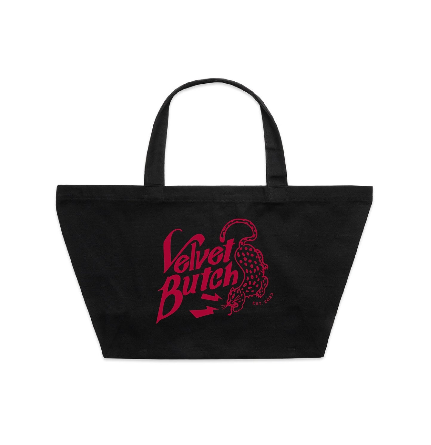 Velvet Butch Oversized Tote - Black & Bold (with Free Bandana)